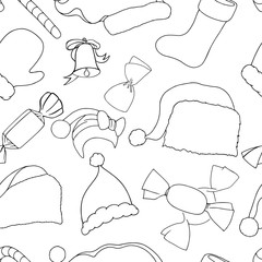 Canvas Print - Christmas seamless vector pattern