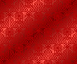 Christmas abstract seamless pattern with fir-tree and star. Red pattern on the wrapping paper.
