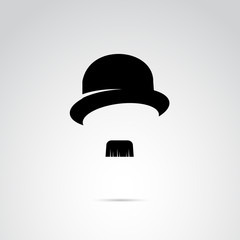 Wall Mural - Retro gentleman vector icon.