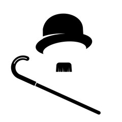 Wall Mural - retro gentleman vector icon.