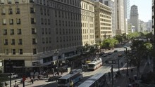 Time lapse of rush hour on Market Street, San Francisco, California