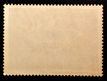 Vintage Blank Posted Stamp Reverse  Side 