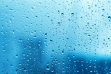 Fototapeta Natura - Water drops on glass