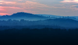 Fototapeta Na ścianę - Sunset over the forest