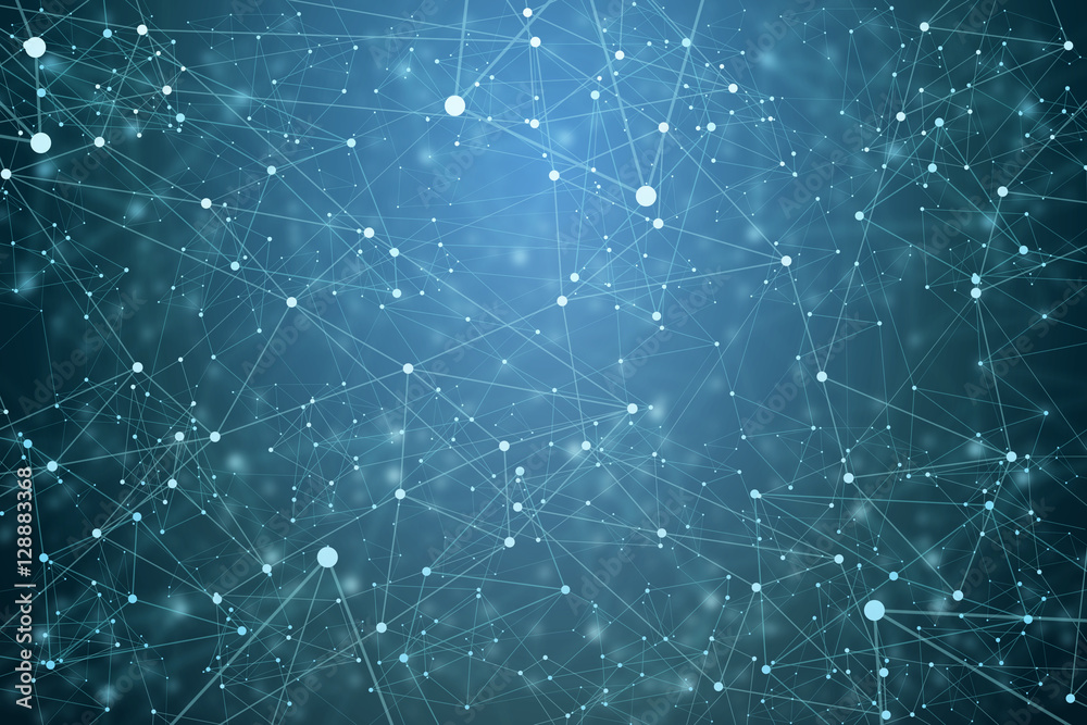 © PixlMakr - Blue Social Network Background Blue Social Network Background