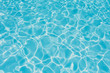 Blue water surface and ripple wave in swimming pool