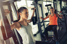 Women Working Out In Gym