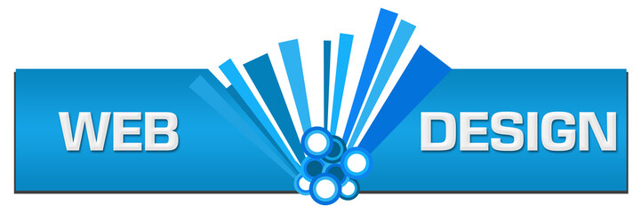 Wall Mural - Web Design Blue Graphic Center 