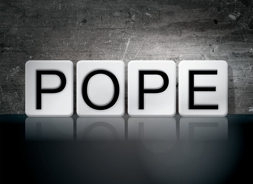 Pope Tiled Letters Concept and Theme