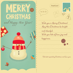 Sticker - Christmas Postcard