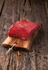 Canvas Print - Fresh meat beef and spices