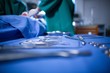 © Wavebreak Media - Surgical tools on surgical tray in operation theater