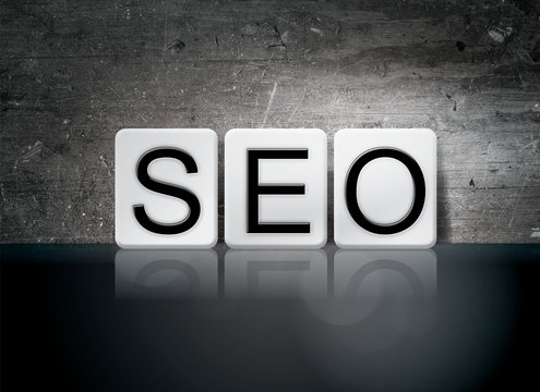 SEO Tiled Letters Concept and Theme