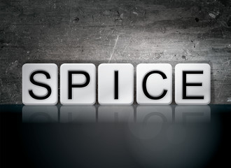 Sticker - Spice Tiled Letters Concept and Theme