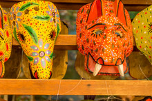 Handmade Masks From Nicaragua On Sell At Artisan Marketplace