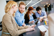 © NDABCREATIVITY - Lifestyle of businesspeople in office