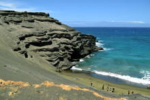 The Cinder Cone Of The Papakolea Green Sand Beach, Big Island, Hawaii