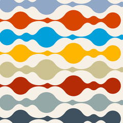 Sticker - Background. Abstract Retro Shapes. Vector.