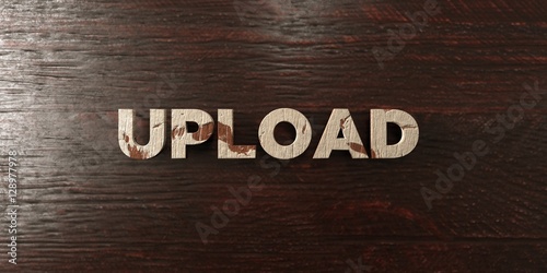 Upload Grungy Wooden Headline On Maple 3d Rendered Royalty