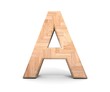 3D decorative wooden Alphabet, capital letter A