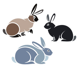 Poster - Stylized Domestic Animals - Rabbits