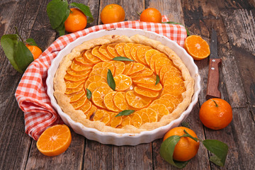 Wall Mural - mandarin orange tart