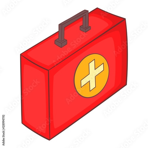 Medicine chest icon. Cartoon illustration of medicine chest vector icon