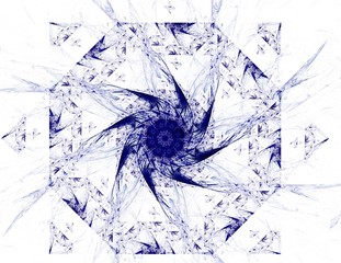 Fototapete - Fractal computer generated pattern, digital artwork for creative graphic design