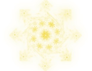 Fototapete - Multicolored abstract computer generated fractal mandala background