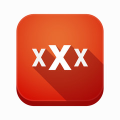 Isolated app icon with  a XXX letter icon