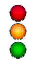 Wall Mural - traffic light. vector illustration.