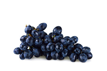 Wall Mural - Blue grapes isolated on white background