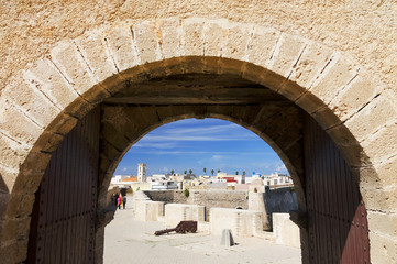 Architectural detail of Mazagan, El Jadida, Morocco - a Portuguese Fortified Port City registered as a UNESCO World Heritage Site