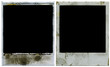 Polaroid film border. Photo frame. Picture Frame.  Front and back.