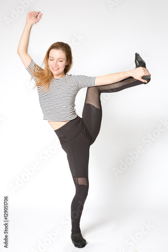 Fitness Woman Doing Warm Up Stretching Leg Muscles With Standing One Leg Up Stock Photo Adobe Stock Fitness Woman Doing Warm Up Stretching Leg Muscles With Standing One Leg Up Stock Photo Adobe Stock