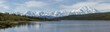 The Alaska Range and Wonder Lake in Denali National Park, Alaska