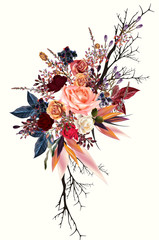 Poster - Flowers for save the date cards or wedding design