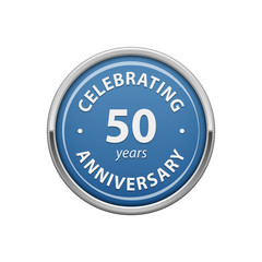 Sticker - Celebrating anniversary 50 years badge 