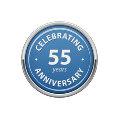 Wall Mural - Celebrating anniversary 55 years badge  