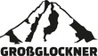 Grossglockner mountain silhouette with name