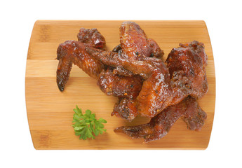 Canvas Print - barbecue chicken wings