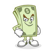 © EdNal - Confident Dollar bill mascot, Money character, Dollar cartoon