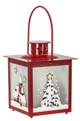 Decorative lantern in the style of the Christmas holidays, isola