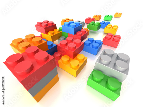 plastic building blocks
