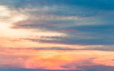 Fototapeta Natura - cloudy sky at sunset