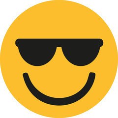 Cool smiley with sunglasses