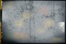 Blank Grained And Scratched Film Strip Texture Background