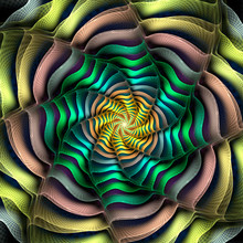 Abstract Fractal Background Computer-generated Image
