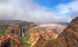 Fototapeta Łazienka - Rainbow over Waimea Canyon in Kauai, Hawaii