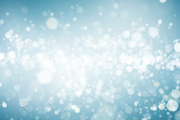 Wall Mural - abstract blue bokeh background.